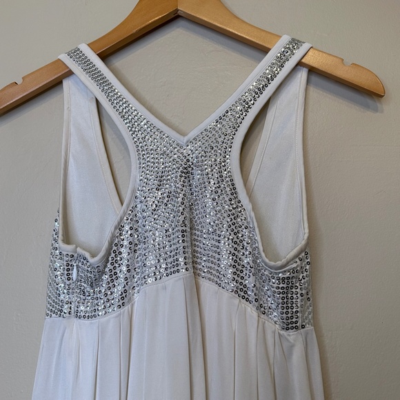 Laundry by SS LA | Pearl Sequin Pleated Valentines Sparkly Party Tank Mini Dress - Picture 9 of 16